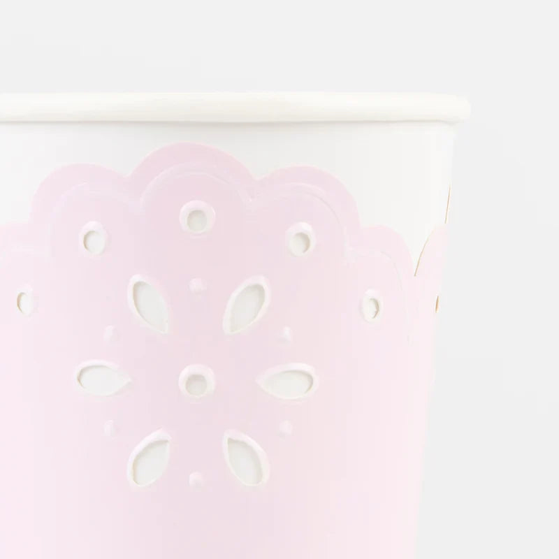 Vaso Encaje Rosado