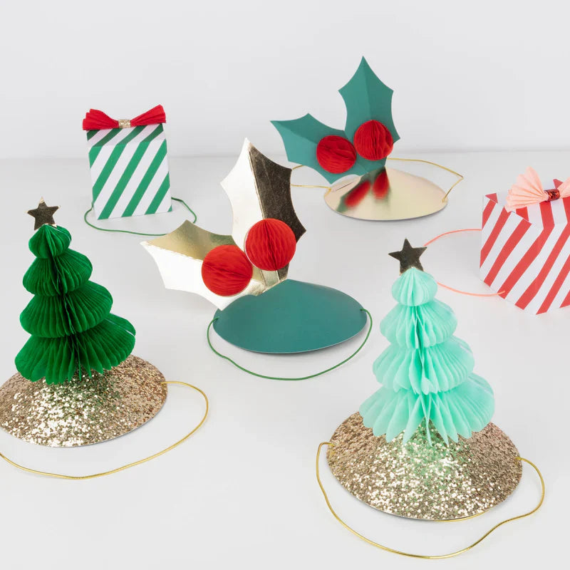 Sombreros navideños surtidos