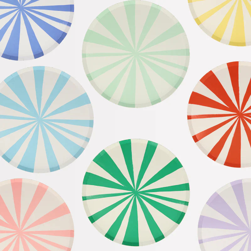 Platos Grandes Rayas Espiral