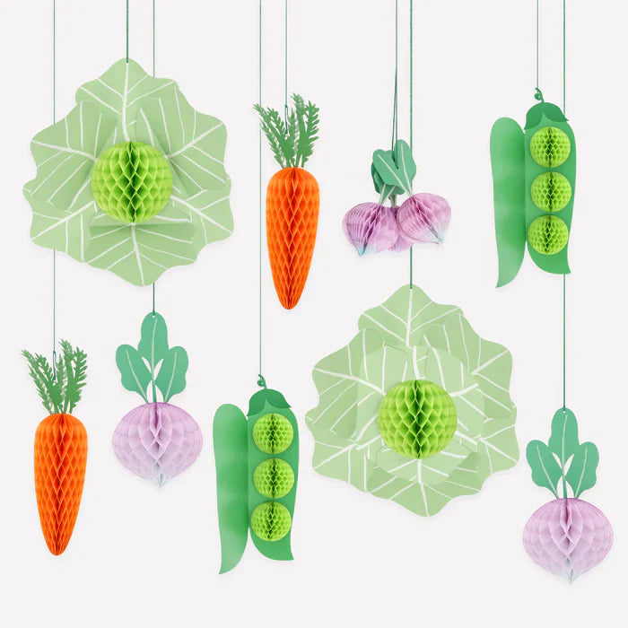 Decoraciones gigantes vegetales (x10)