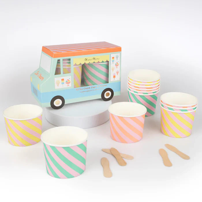 Vasos y Cucharas de Helado