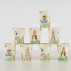 Vasos Peter Rabbit en el jardín (x8)