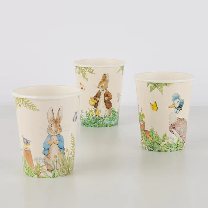 Vasos Peter Rabbit en el jardín (x8)