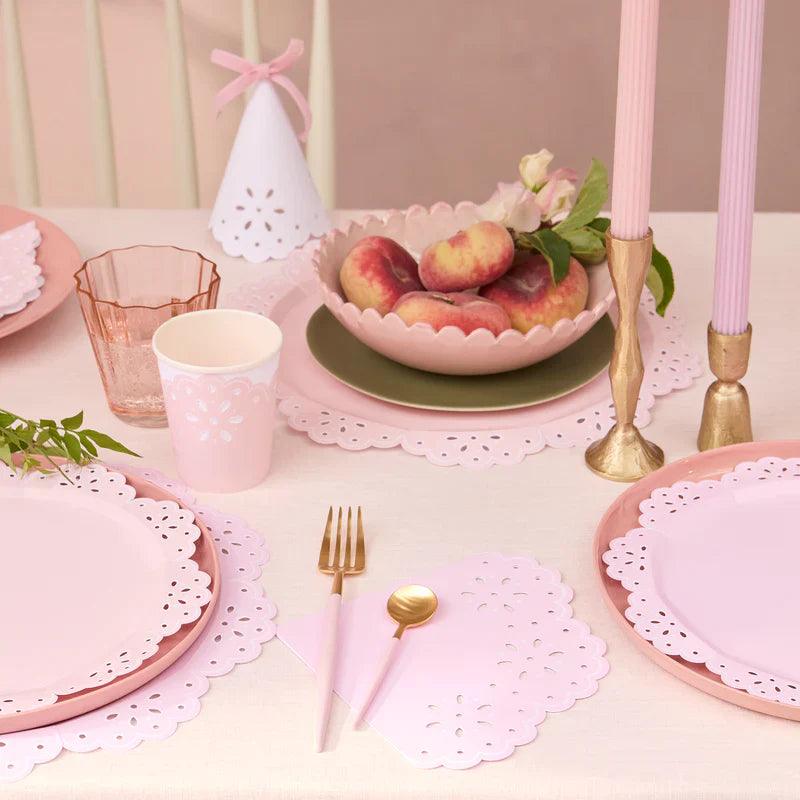 Vaso Encaje Rosado