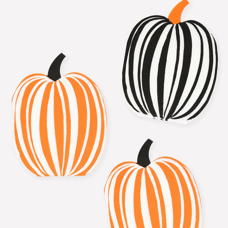 Servilletas Calabazas rayadas
