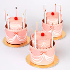 Gorritos Cereza forma de pastel