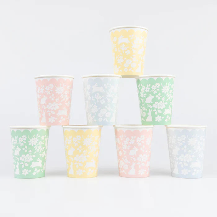 Vasos conejo ditsy (x8)