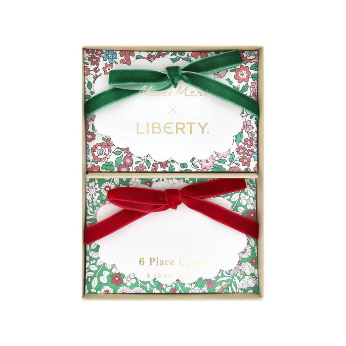 Tarjetas para puesto Meri Meri x Liberty Winter