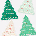 Platos Árbol de Navidad con Lazos