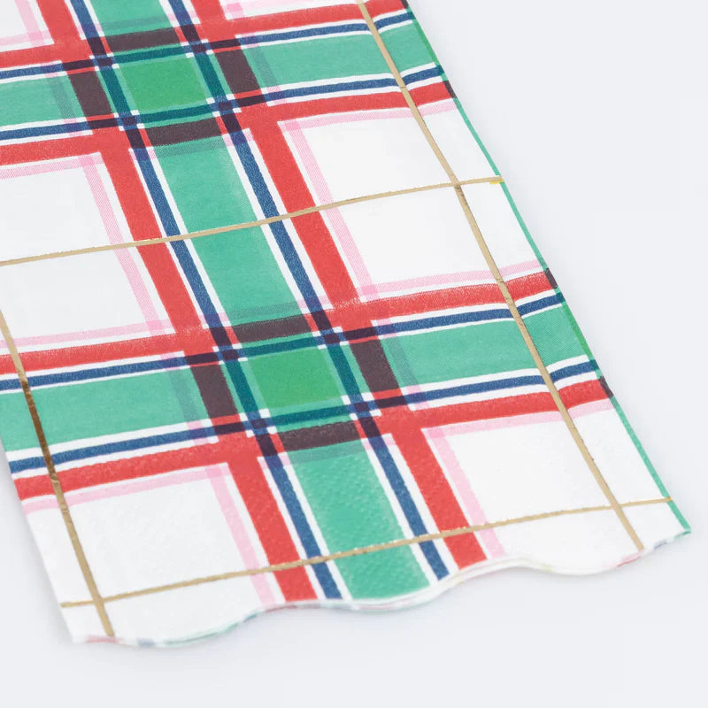 Platos de cena con diseño Tartan