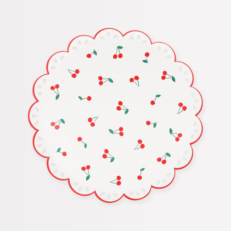 Plato pequeño cereza