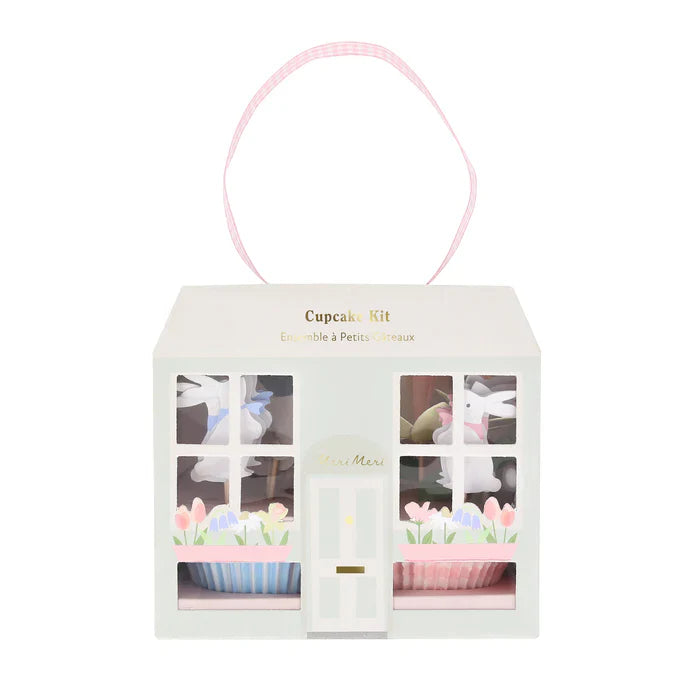 Kit de cupcakes cabaña de Pascua (x24 toppers)
