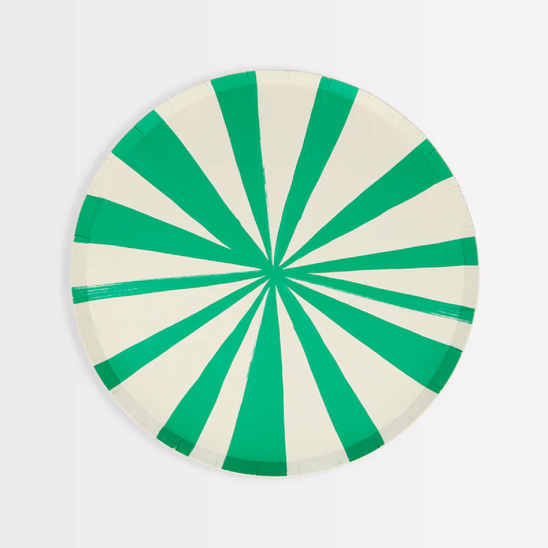 Platos Grandes Rayas Espiral 