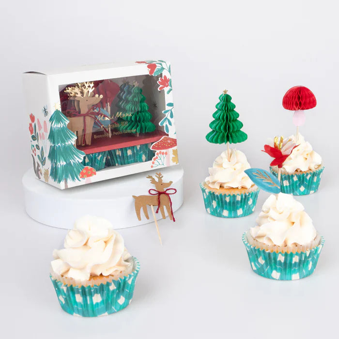 Kit Cupcakes Bosque Invernal