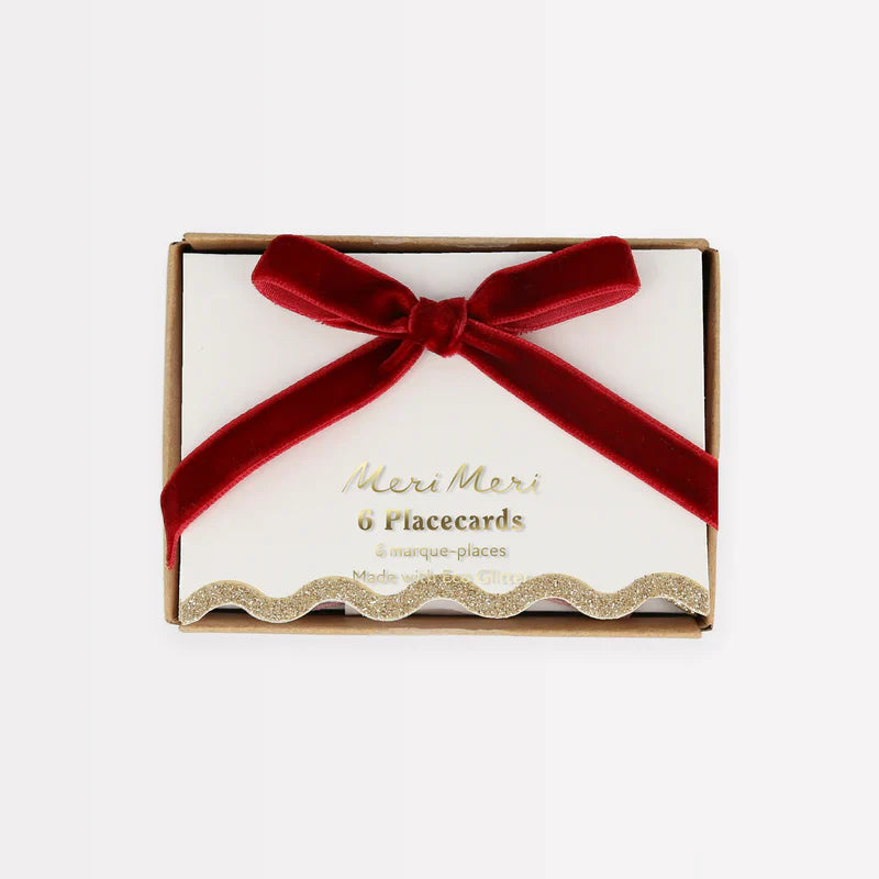 Tarjeta de lugar con Lazo de terciopelo