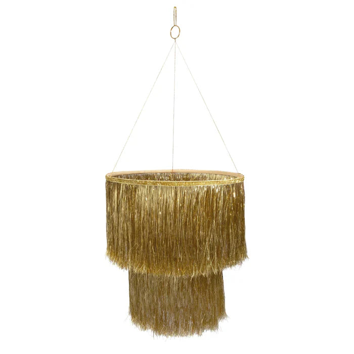 Candelabro de Oropel Dorado