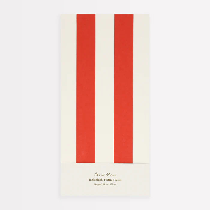 Mantel Rayas Rojas