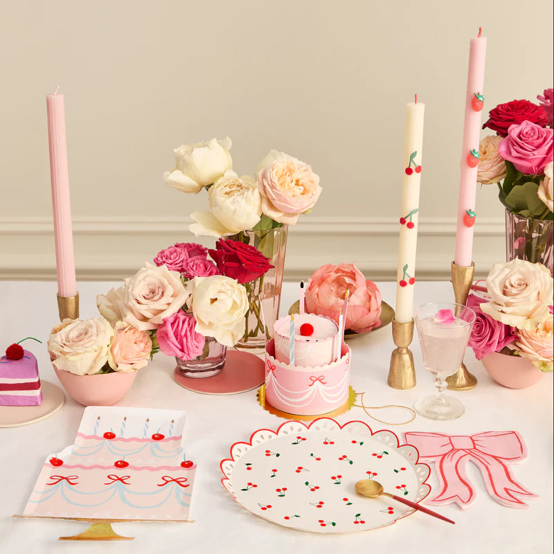 Gorritos Cereza forma de pastel