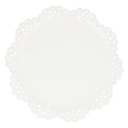 Plato grande de encaje blanco