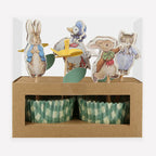 Kit de cupcakes Peter Rabbit en el jardín
