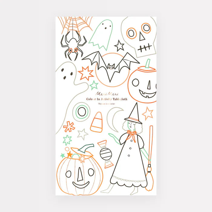 Mantel de Actividad para Colorear de Halloween