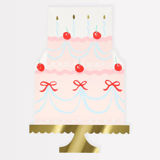 Pastel Platos Cereza