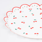 Plato pequeño cereza