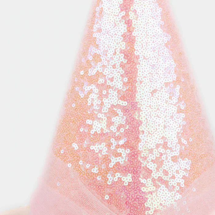 Sombrero de Brujas con Lentejuelas Rosado