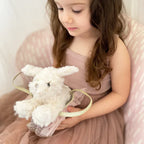 Set perrito maltes peluche y bolso