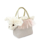 Set perrito maltes peluche y bolso