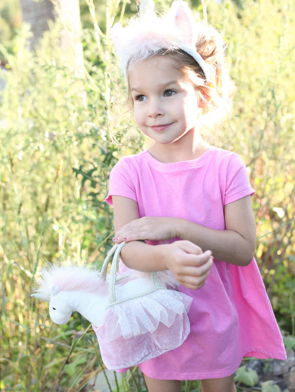 Unicornio de peluche en bolso Ophelia